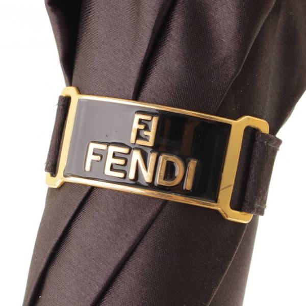 フェンディ(Fendi) FFロゴ ズッカ 長傘 雨傘 雨具 ブラック 中古 通販 