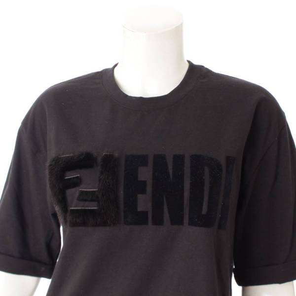 フェンディ(Fendi) 20SS ファーロゴ コットンTシャツ トップス FS7184 