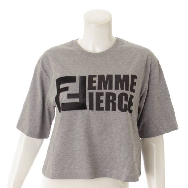 フェンディ(Fendi) 19AW Femme Fierce ロゴ Tシャツ トップス FS7183 