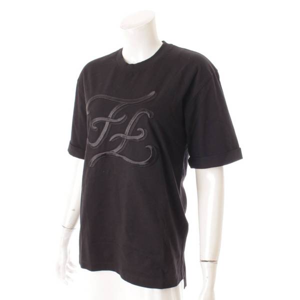 フェンディ(Fendi) カリグラフィー Tシャツ カットソー ロゴ FS7011