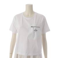 ロゴポケット セレリア クロップド Tシャツ トップス FS7389 ホワイト S
