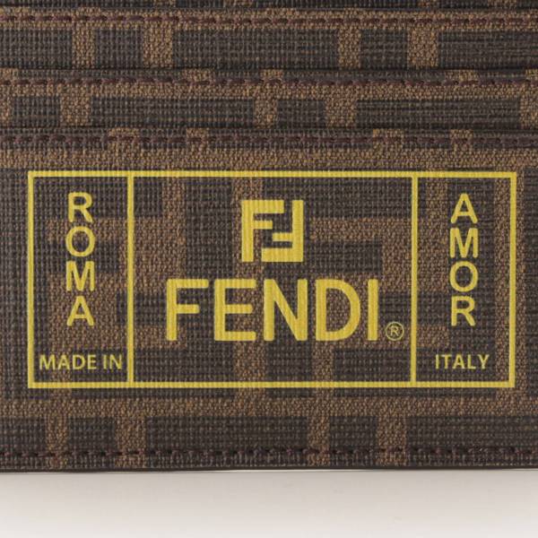 フェンディ(Fendi) ズッカ柄 PVC パスケース カードケース 7M0164