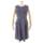 Linen Flower Dress ノースリーブ ワンピース ドレス 39561 ブルー 40