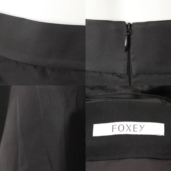 フォクシー(Foxey) メッシュ スカート 39123 ブラック 38 中古 通販
