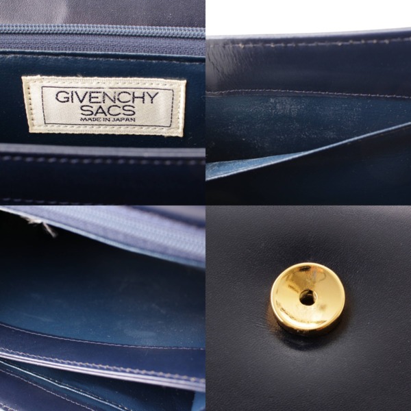 ジバンシー(GIVENCHY) ヴィンテージ ロゴ ケリー型 ハンドバッグ 金具