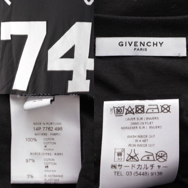 先行SALE】ジバンシィ GIVENCHY リカルドティッシ期 14SS ナンバリング