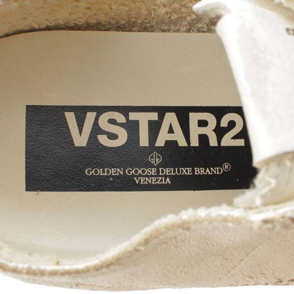 ゴールデングース GOLDEN GOOSE GGDB/VSTAR2 スター ローカット スニーカー シューズ ダメージ加工 ホワイト 39 中古 通販  retro レトロ