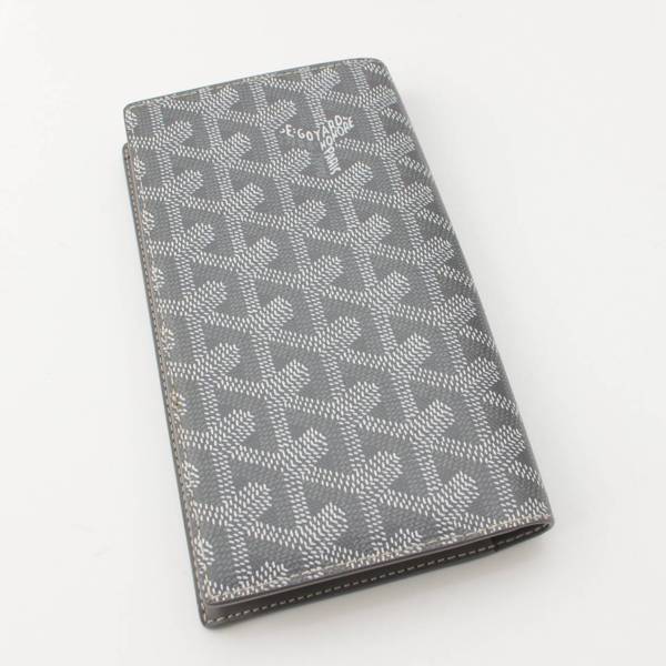 ゴヤール GOYARD ヘリンボーン ゴヤールディン ランパード スマホカバー フォンウォレット グレー 中古 通販 retro レトロ