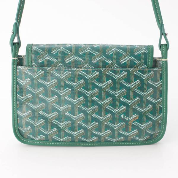 ゴヤール(GOYARD) プリュメ コーティング キャンバス ショルダーバッグ ポーチウォレット グリーン 中古 通販 retro レトロ