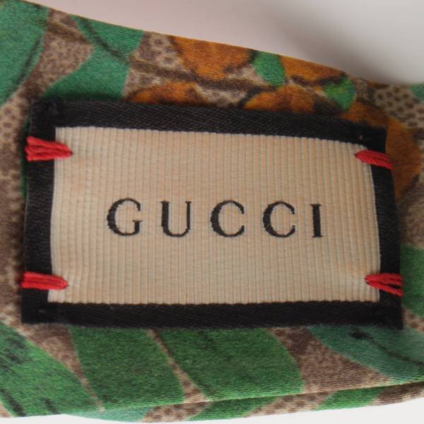 グッチ Gucci GG シルク 鳥 バードモチーフ ヘアバンド ヘアアクセサリー ブラウン 中古 通販 retro レトロ