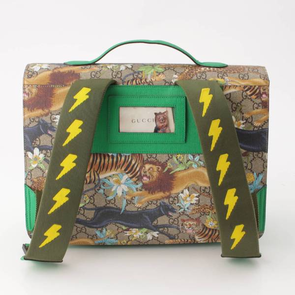 グッチ Gucci GGスプリーム チルドレンズ アニマルプリント リュック 410791 マルチカラー 中古 通販 retro レトロ