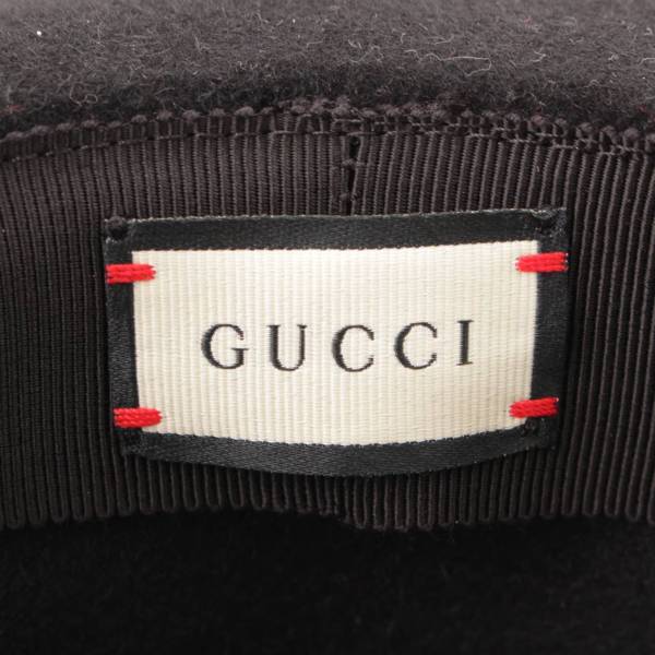 グッチ(Gucci) ボウ付き フェルトハット ?628551 4HK71 6474