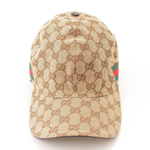 グッチ(Gucci) GGキャンバス ベースボールキャップ 帽子 200035