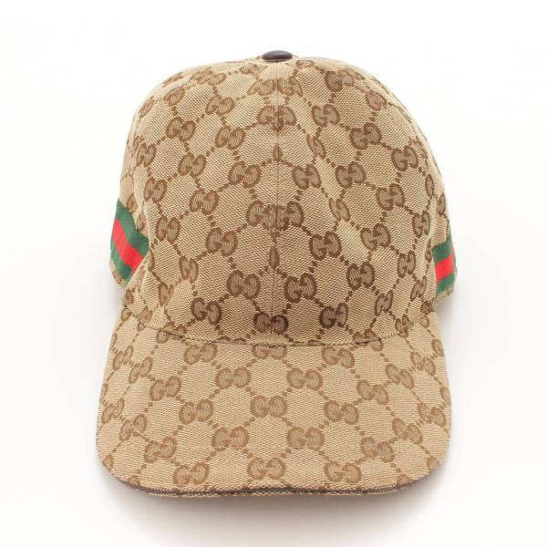 グッチ(Gucci) GGキャンバス 総柄 ベースボールキャップ 帽子 200035