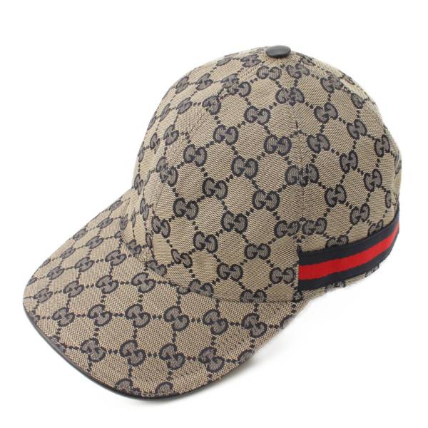 グッチ(Gucci) GGキャンバス ベースボールキャップ 帽子 200035