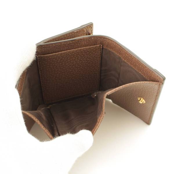 グッチ(Gucci) オフィディア GGスプリーム コンパクト 三つ折り財布