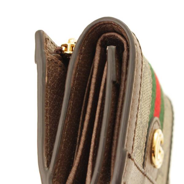 グッチ(Gucci) オフィディア GGスプリーム コンパクト 三つ折り財布 