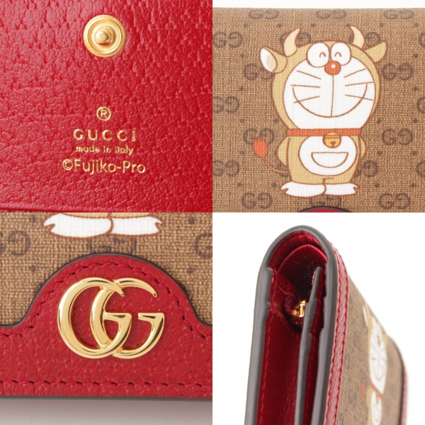グッチ(Gucci) ドラえもん コラボ コンパクトウォレット 二つ折り財布