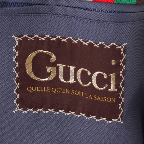 グッチ(Gucci) メンズ シェリーライン ドリル ジップアップジャケット