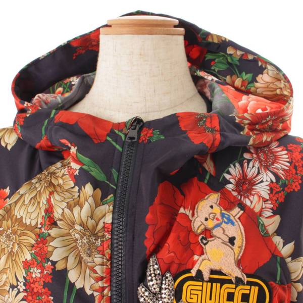 グッチ(Gucci) 18年 スプリング ブーケ ナイロンジャケット 花柄