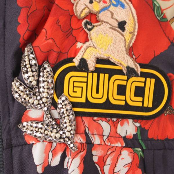 グッチ(Gucci) 18年 スプリング ブーケ ナイロンジャケット 花柄