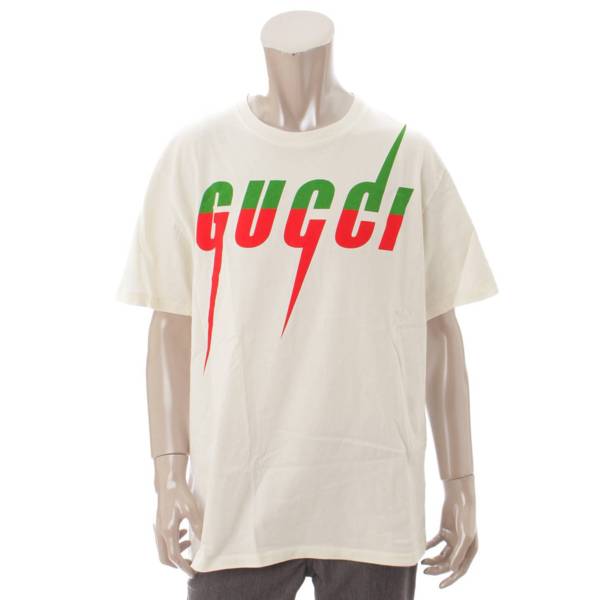 グッチ(Gucci) メンズ 19SS ブレードプリント ロゴ Tシャツ 565806