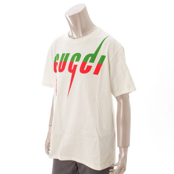 グッチ(Gucci) メンズ 19SS ブレードプリント ロゴ Tシャツ 565806 
