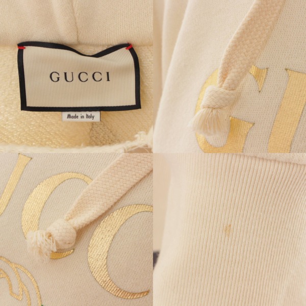 グッチ(Gucci) メンズ ロゴ プルオーバー パーカー ドッグ 犬 刺繍