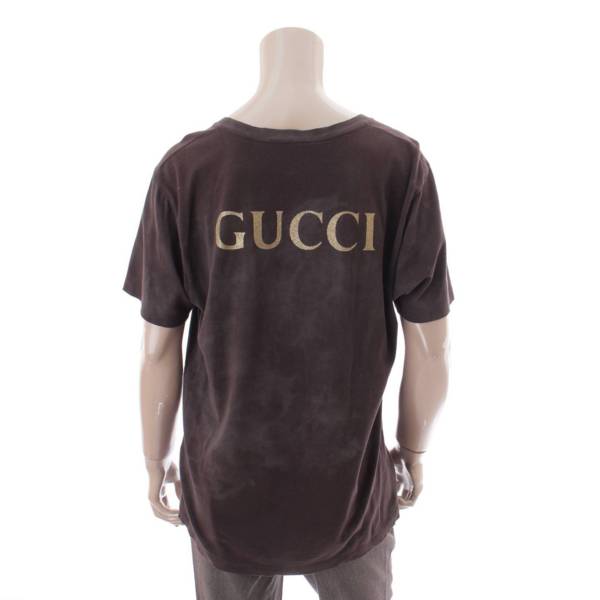 グッチ(Gucci) メンズ ACDC バンド Tシャツ 493117 ブラック S 中古