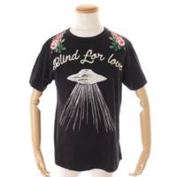 BLIND FOR LOVE UFOプリント Tシャツ トップス 469307 ブラック