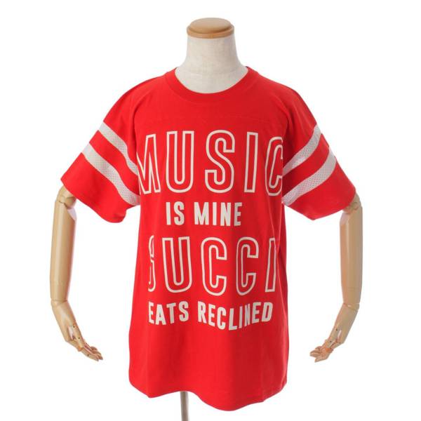 グッチ 100周年 MUSIC IS MINE ロゴ Tシャツ
