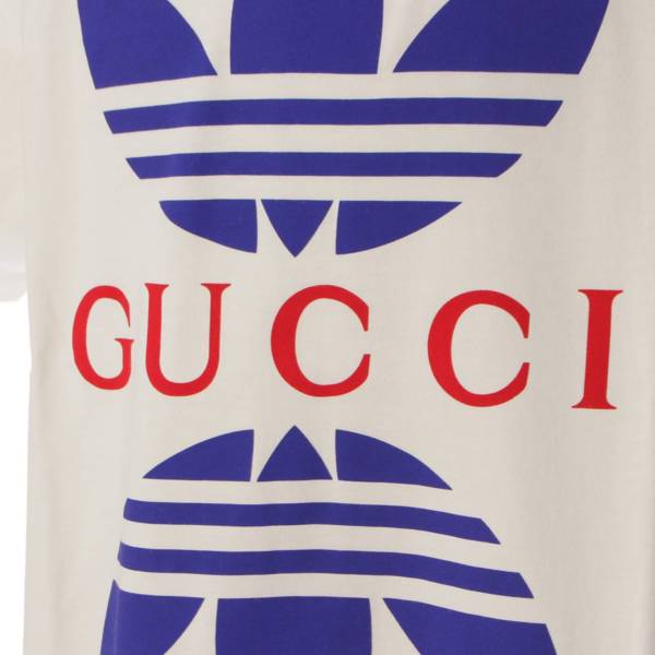 グッチ(Gucci) アディダス コットンジャージー ロゴ Tシャツ トップス 