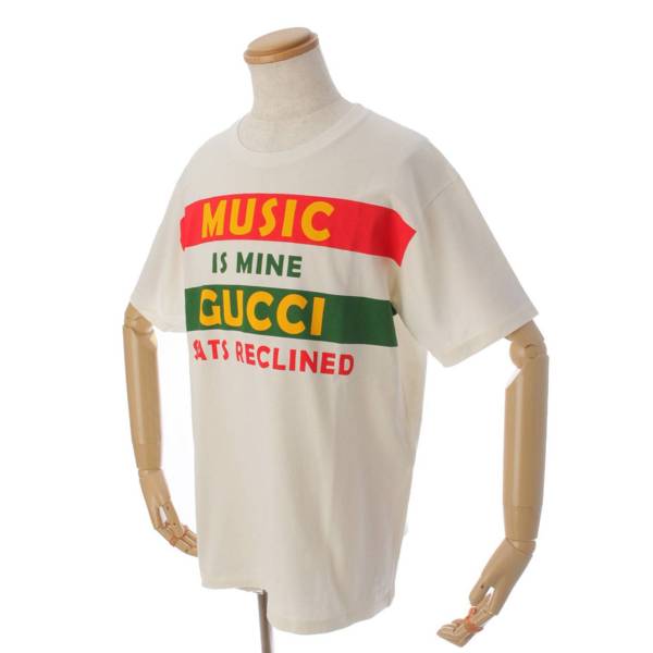 グッチ(Gucci) 100周年 MUSIC IS MINE プリント Tシャツ トップス