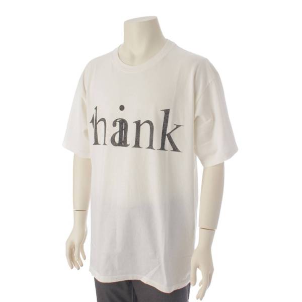 グッチ Gucci メンズ Think Thank ロゴ ダメージ加工 コットン 半袖 T