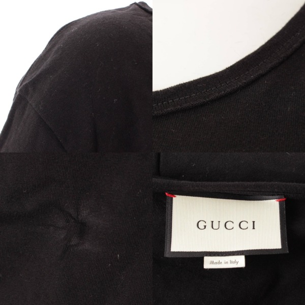 グッチ(Gucci) バックタグ Tシャツ 431047 ブラック XS 中古 通販