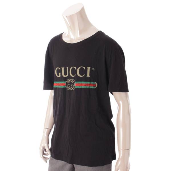 グッチ(Gucci) メンズ ヴィンテージ ロゴ プリント Tシャツ 440103 ...
