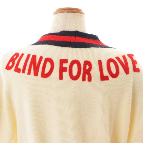 グッチ(Gucci) BLIND FOR LOVE ベルト付き ニット カーディガン