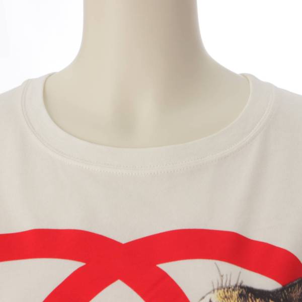 グッチ Gucci Higuchi Yoko ロゴ キャット プリント 半袖 Tシャツ