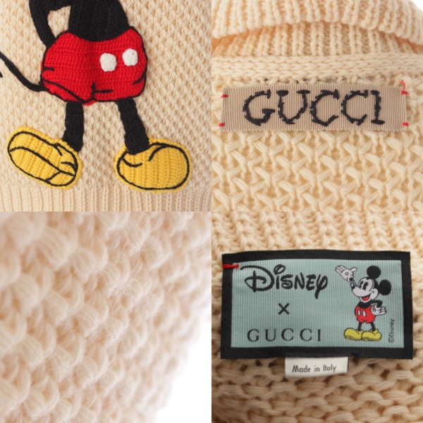 グッチ Gucci ディズニー コラボ ミッキー刺繍 ウール ニット セーター