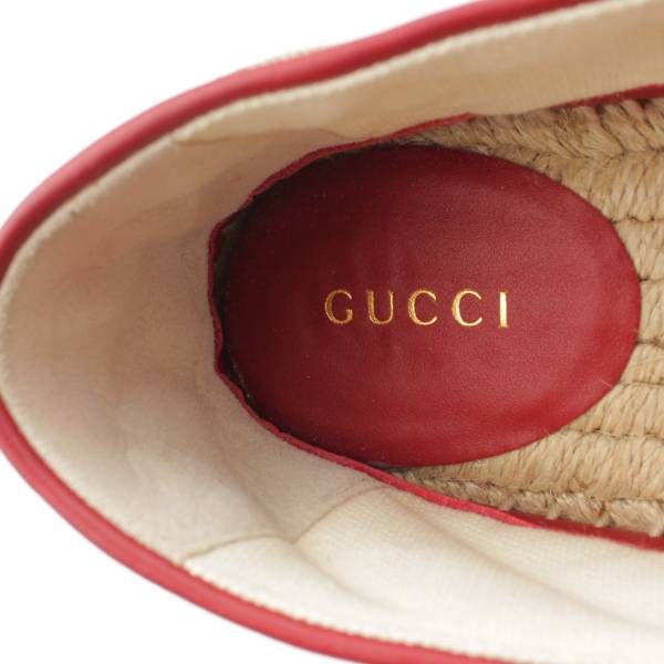 グッチ Gucci GGキルティング キャンバス エスパドリーユ シューズ