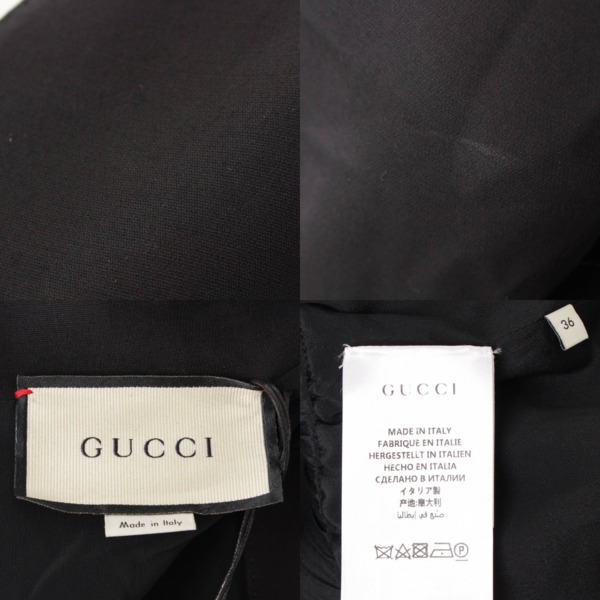 グッチ(Gucci) 19AW オールインワン ジャンプスーツ 595258 ブラック