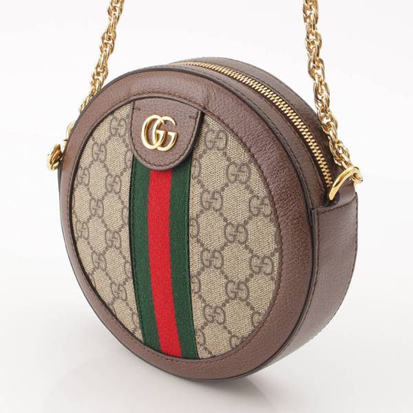 グッチ Gucci オフィディア GGスプリーム ラウンド チェーンショルダー 