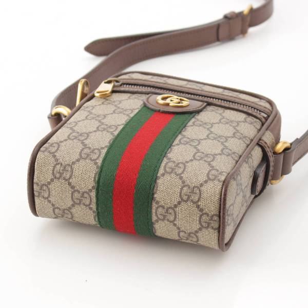 グッチ Gucci オフィディア GGスプリーム シェリーライン ショルダーバッグ 598127 ブラウン 中古 通販 retro レトロ