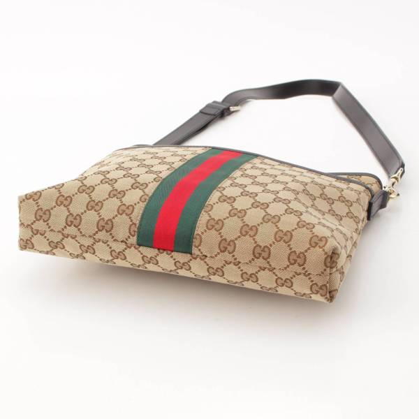 グッチ Gucci シェリーライン GGキャンバス ショルダーバッグ 388926 ベージュ 中古 通販 retro レトロ