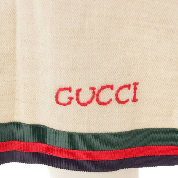 グッチ(Gucci) シェリーライン ロゴ刺繍 ロングスカート 512882 オフ