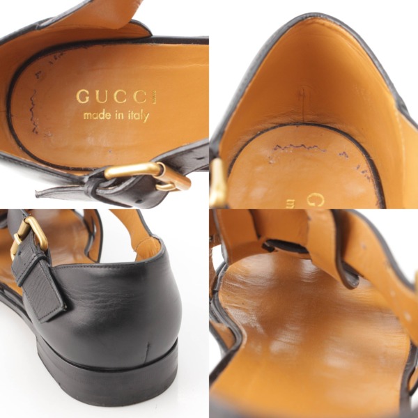 グッチ Gucci メンズ ホースビット レザー グルカサンダル 548938 ブラック 9 中古 通販 retro レトロ