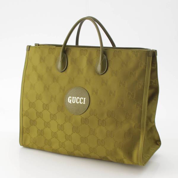 グッチ Gucci オフザグリッド GG柄 ロゴ 日本限定 トートバッグ 696042 フォレストグリーン 中古 通販 retro レトロ