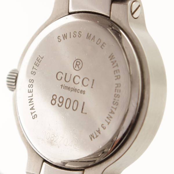 グッチ(Gucci) デイト 腕時計 8900L シルバー 電池交換済 中古