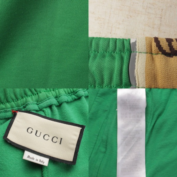 グッチ(Gucci) メンズ テクニカル ロゴ ジャージー ショートパンツ 