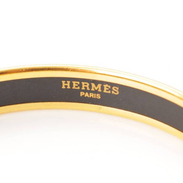 エルメス(Hermes) エマイユ 七宝焼き バングル ブレスレット ゴールド
